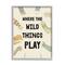 Stupell Industries Children's Wild Things Play Phrase Monster Hands Claws Framed Wall Art